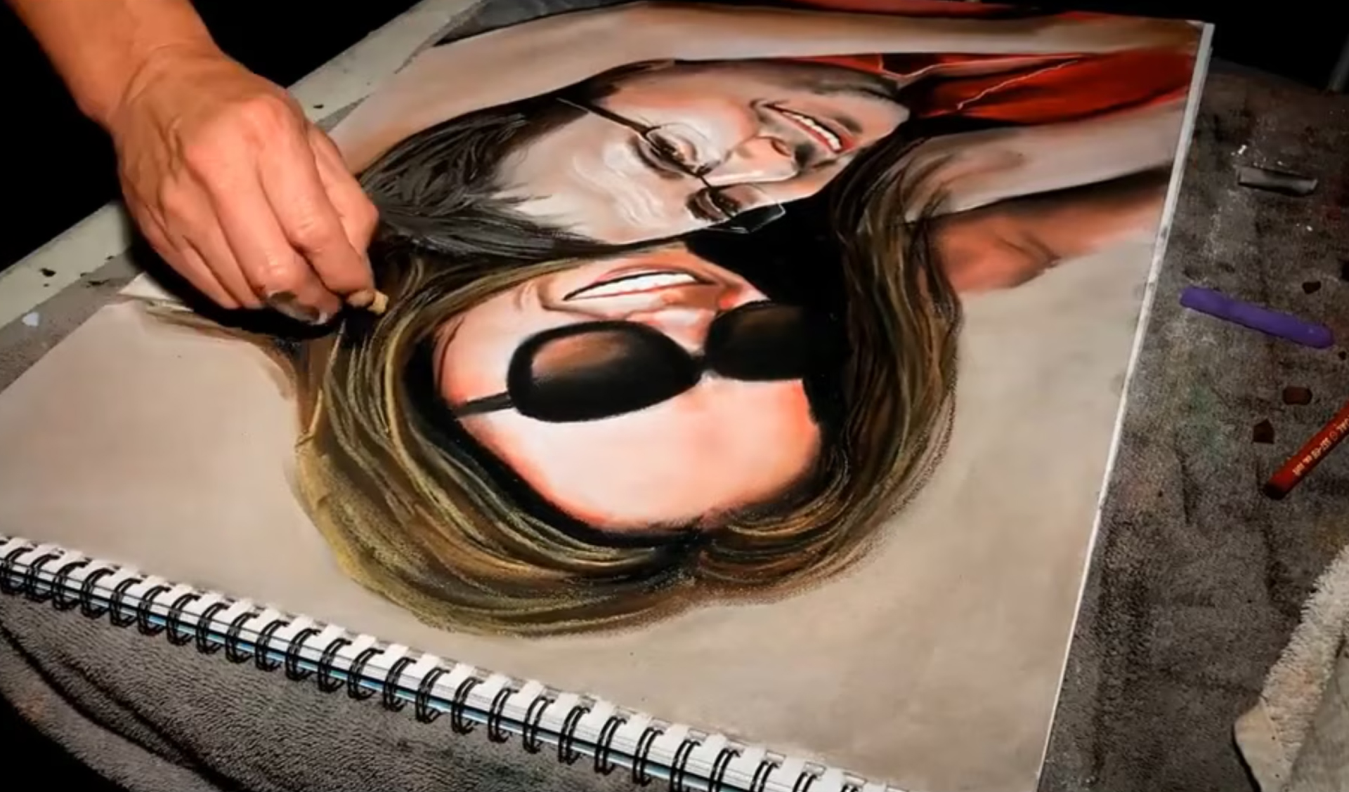 Pastel Portrait Sketch